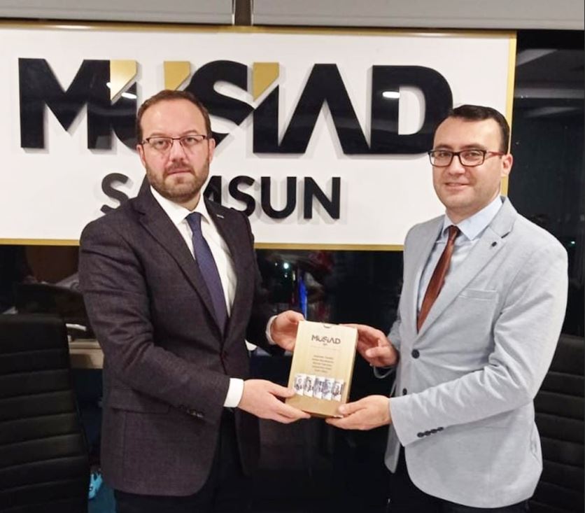 MÜSİAD Samsun Şubesinde (OKA) Samsun Yatırım Destek Ofisi Koordinatörü Burak AYDOĞDU Devlet Destekleri İle ilgili Bilgilendirme de Bulundu.