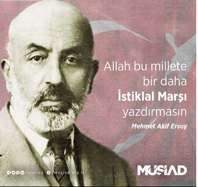 İstiklal Şairimiz Mehmet Akif Ersoy'u Vefatının 85. Yıl Dönümünde,Saygı, Rahmet ve Minnetle Anıyoruz.