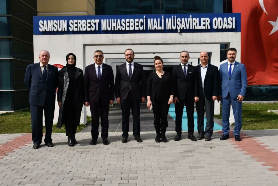 1-7 Mart Muhasebe Haftası Dolayısıyla, Şube Başkanımız Hasan Tahsin ŞENGÜL ve Üyelerimiz , Samsun SMMMO Başkanı Dilaver ÖĞÜTCÜ'yü Ziyaret Etti.