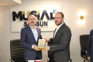 AK Parti Samsun Milletvekili ve TBMM Plan ve Bütçe Komisyonu Başkanı Dr.Mehmet MUŞ, AK Parti İl Başkanı Mehmet KÖSE, Canik Belediye Başkanı İbrahim SANDIKÇI, şubemizi ziyaret etti. 